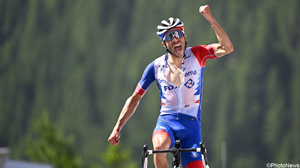 Thibaut Pinot won vorig jaar een etappe in de Ronde van Zwitserland.