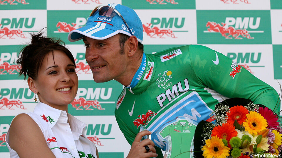 Erik Zabel won 6 keer de groene trui in de Tour.