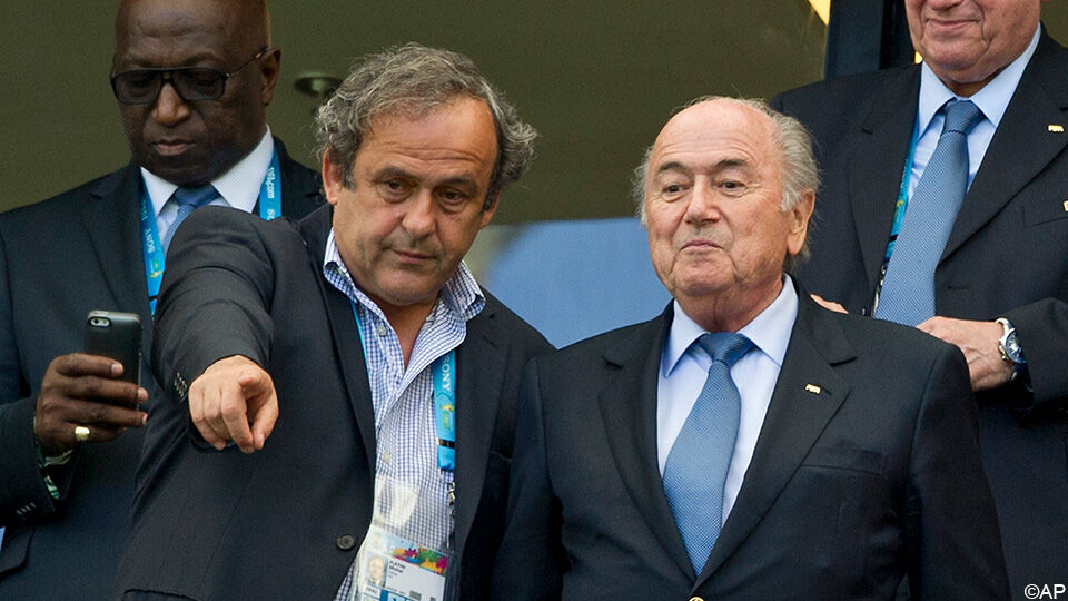 Michel Platini en Sepp Blatter