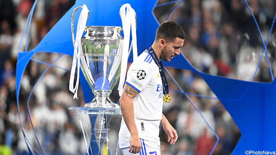 Real Madrid won de Champions League, Eden Hazard mocht meevieren.