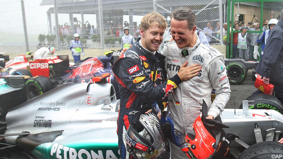 Vettel en Schumacher