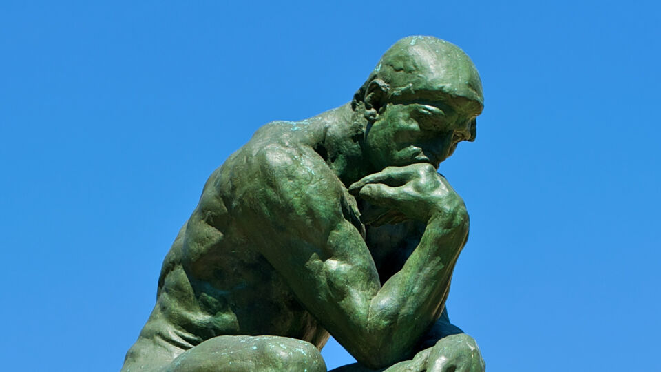 'Le Penseur' van Auguste Rodin.