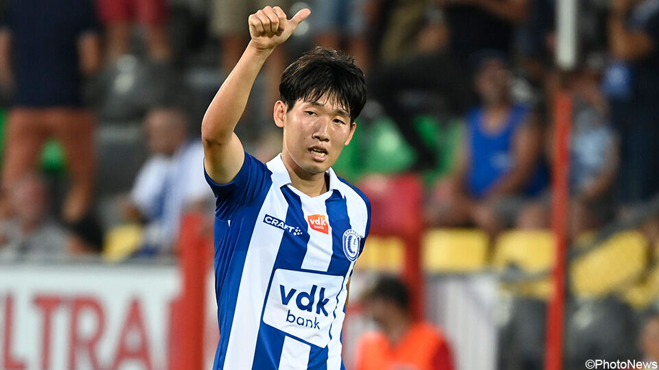 De Zuid-Koreaan Hong toonde zich in de eerste wedstrijd voor zijn nieuwe club.