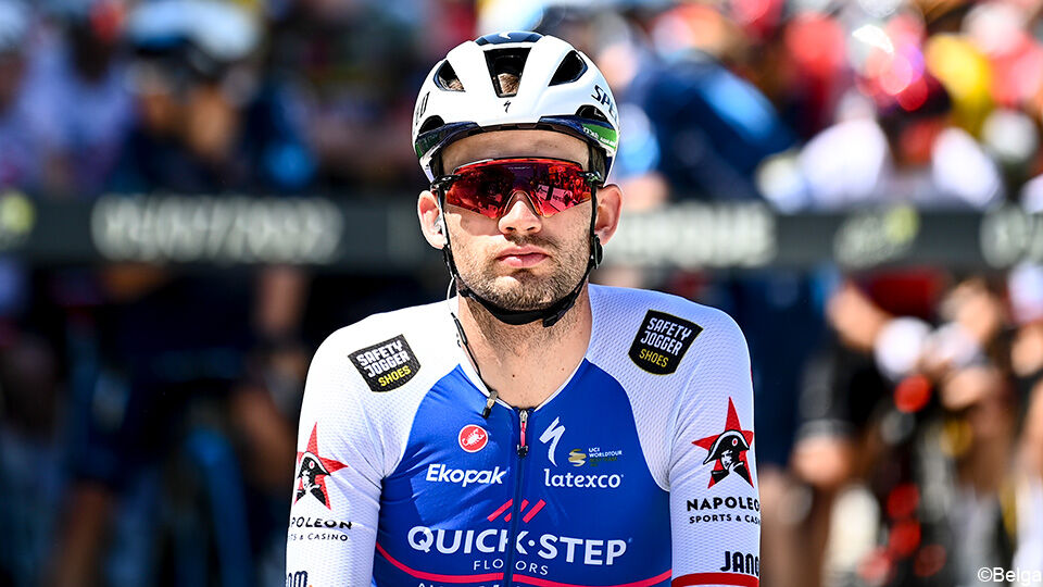 Kasper Asgreen is op de sukkel sinds een val in de Ronde van Zwitserland.