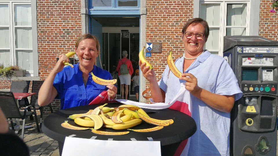 Schepen Eva Brandwijk (N-VA) en burgemeester Mien Van Olmen (CD&V) 