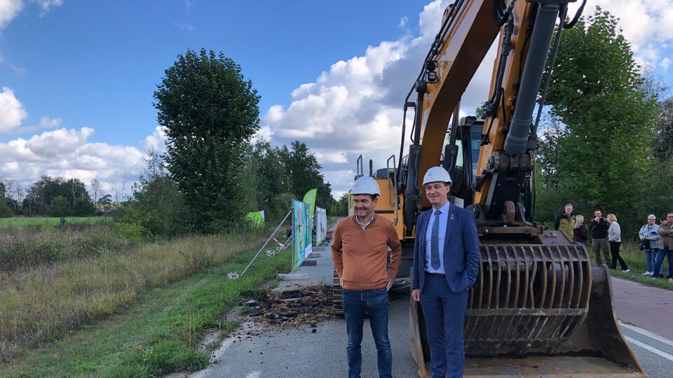 Beton van Kauwbosstraat op grens GenkZonhoven opgebroken om zeldzame