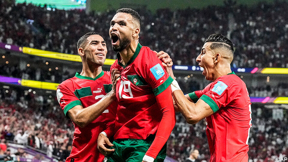 Marokko is het eerste Afrikaanse land in de halve finales van een WK.