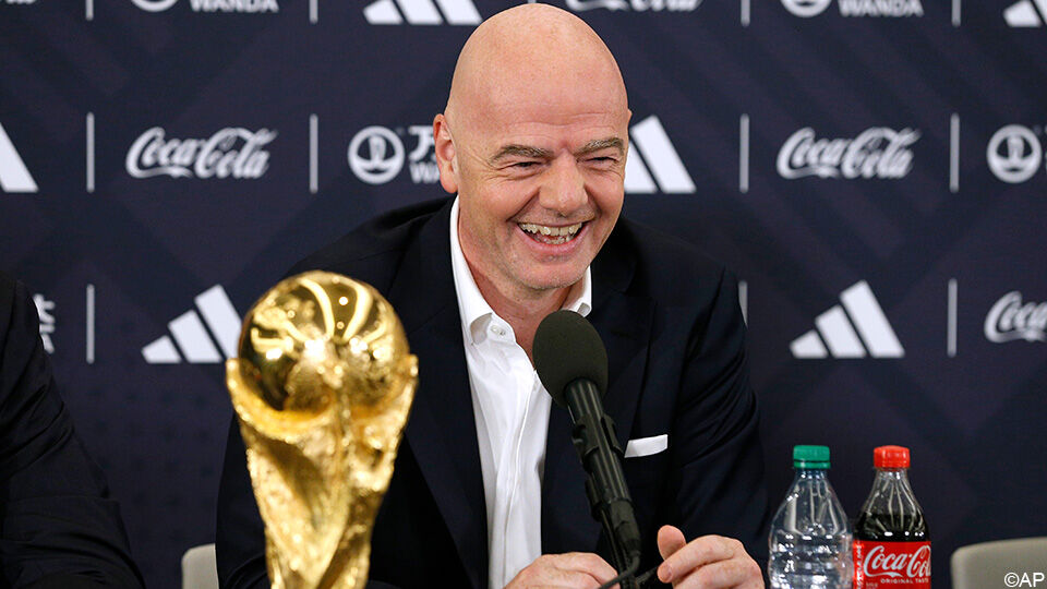 Infantino is voorzitter sinds 2016, hij volgde Sepp Blatter op.