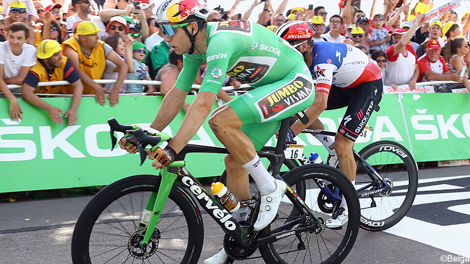 Voor Van Aerts fiets met groene voorvork had de hoogste bieder 31.001 euro veil.