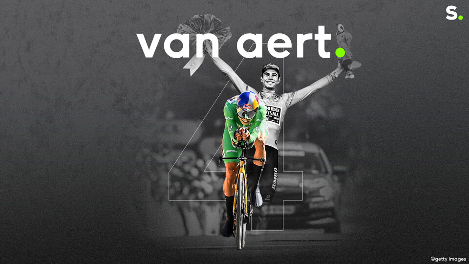 Wout van Aert won de groene trui nadat hij een dijk van een Tour gereden had.