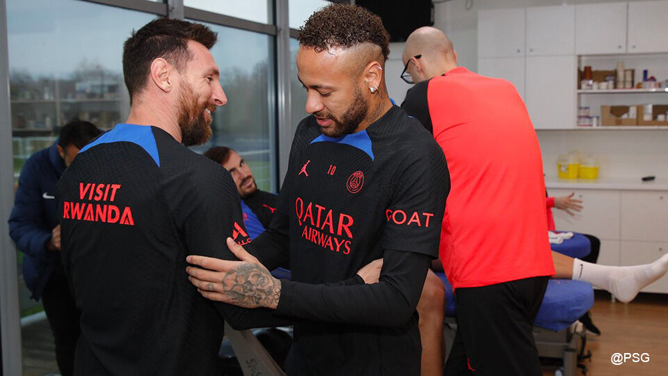 Lionel Messi en Neymar jr.