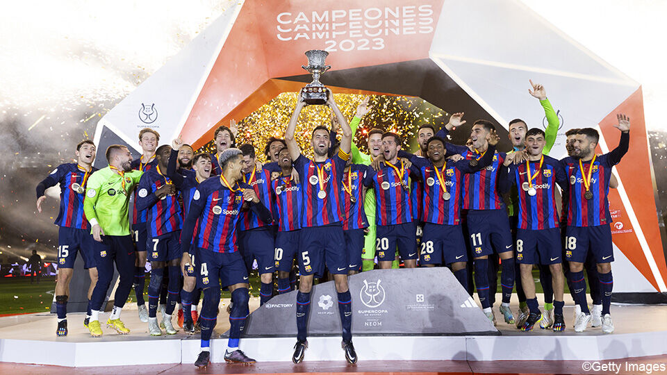 Barcelona won in januari de Spaanse supercup
