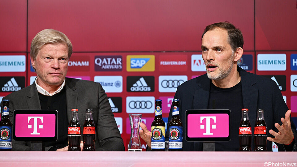 Bayern-CEO Oliver Kahn met zijn nieuwe coach Thomas Tuchel 