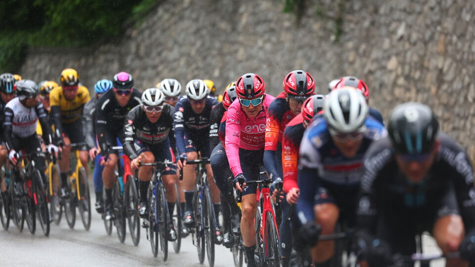 Geraint Thomas droeg de roze trui 4 dagen in deze Giro.