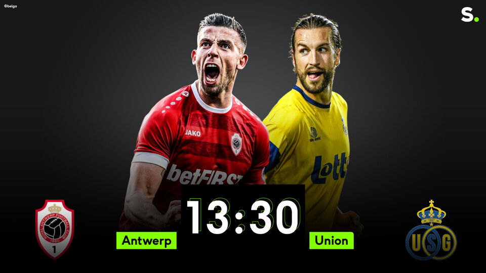 Dit is de voorlaatste speeldag van de Champions' Play-offs. Volgende week moet Antwerp naar Genk, Union ontvangt Club.