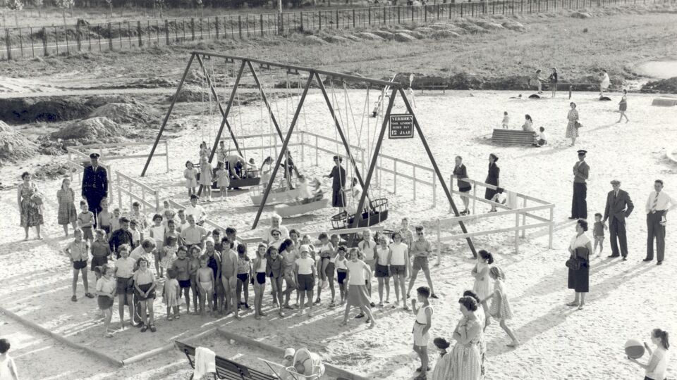 Archiefbeeld van Stadspark De Motten uit 1958