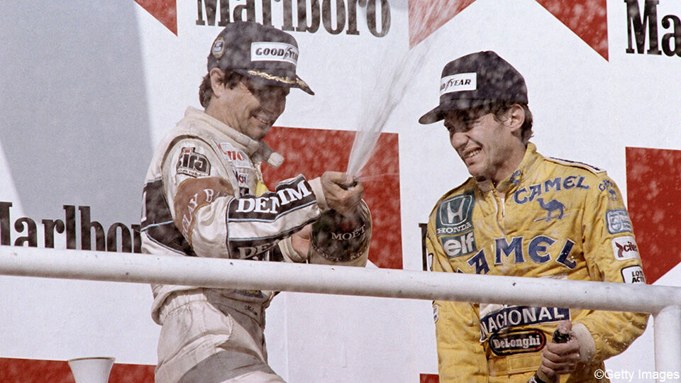 Nelson Piquet en Ayrton Senna