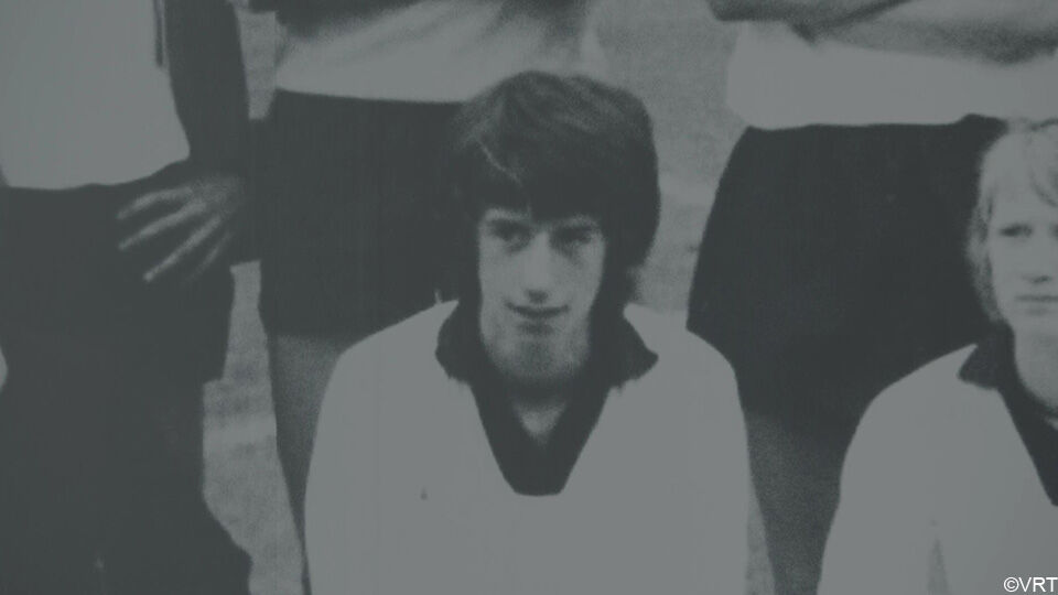 Herman Brusselmans in de jaren 70 bij de UEFA-junioren van Lokeren.