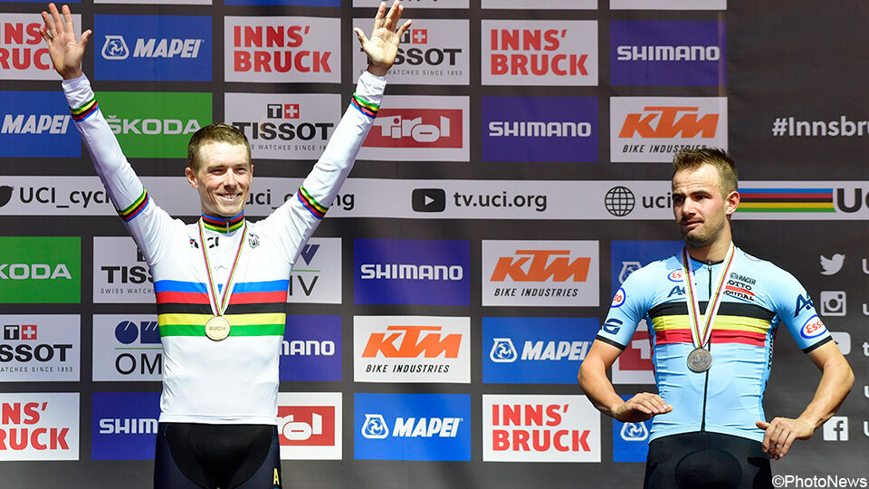 In Innsbruck 2018 won Dennis de wereldtitel tijdrijden voor Dumoulin en Campenaerts.