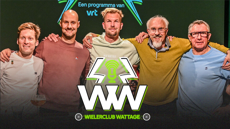 De 5 leden van Wielerclub Wattage: Jan Bakelants, Tom Boonen, Ruben Van Gucht, Mark Uytterhoeven en Dirk De Wolf.