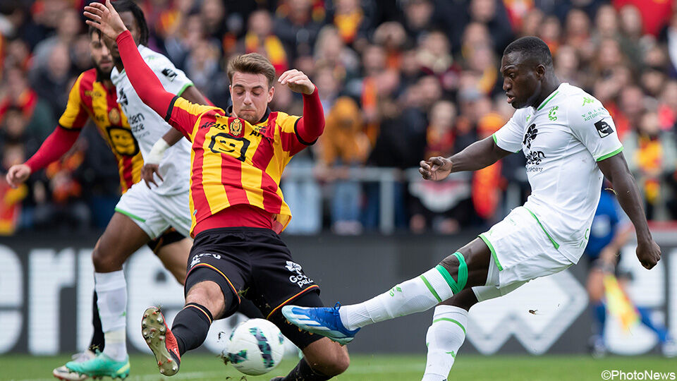 Halverwege de competitie moest KV Mechelen nog vrezen voor de degradatie.