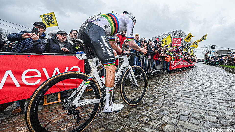 Mathieu van der Poel in de Ronde van Vlaanderen.