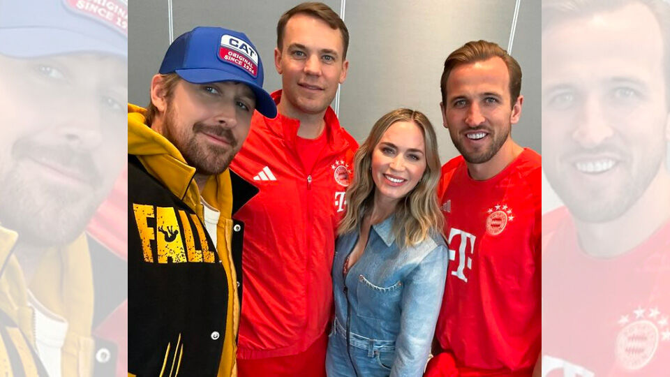 Ryan Gosling, Manuel Neuer, Emily Blunt en Harry Kane