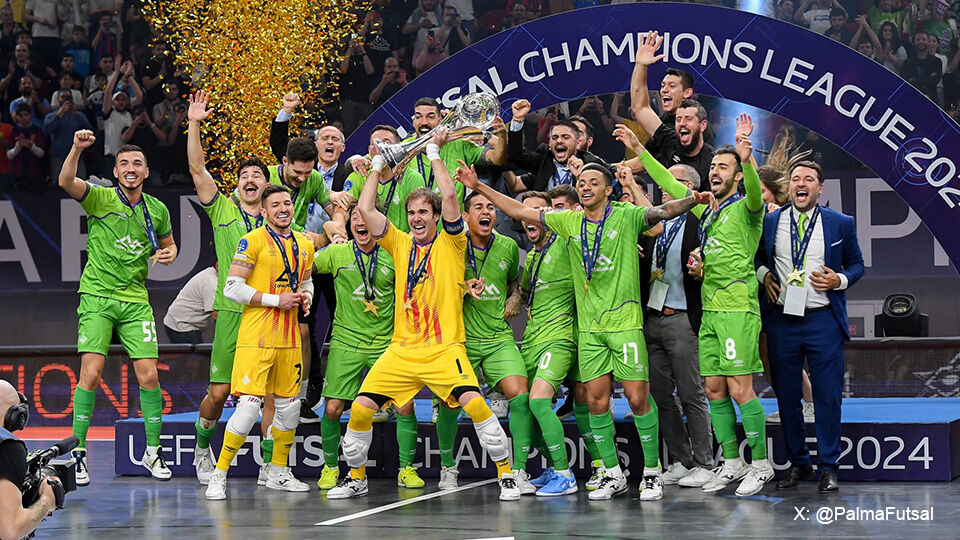 Palma mag voor het tweede jaar op rij juichen in de Champions League Futsal