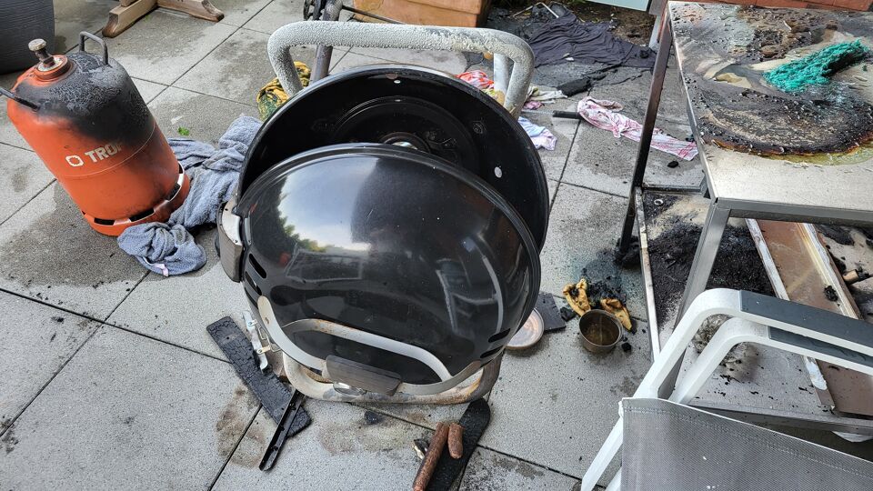 Er kwam enorm veel warmte vrij bij het incident. 