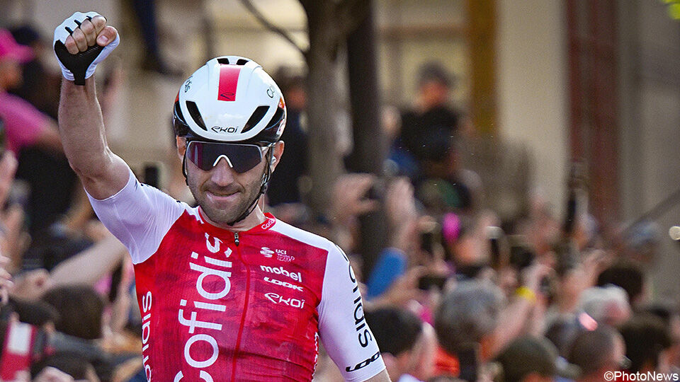 Benjamin Thomas won de 5e etappe in deze Giro.
