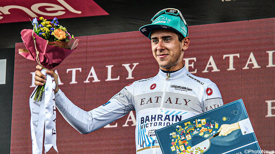 Antonio Tiberi was de beste jongere in de Giro.