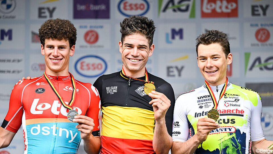 Vorig jaar kreeg Belgisch kampioen Wout van Aert het gezelschap van Alec Segaert en Rune Herregodts.