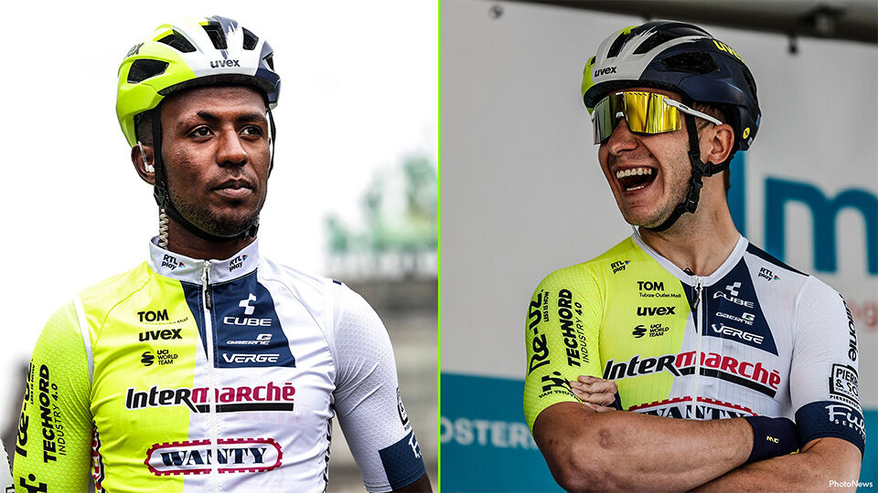 Biniam Girmay en Gerben Thijssen zijn de 2 sprinttroeven van Intermarché-Wanty in de Tour.