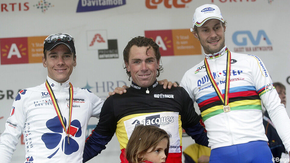 Philippe Gilbert, Niko Eeckhout en Tom Boonen