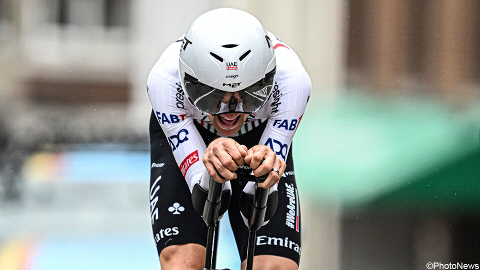Yves Lampaert kwam zaterdag ten val in de Ronde van Zwitserland.