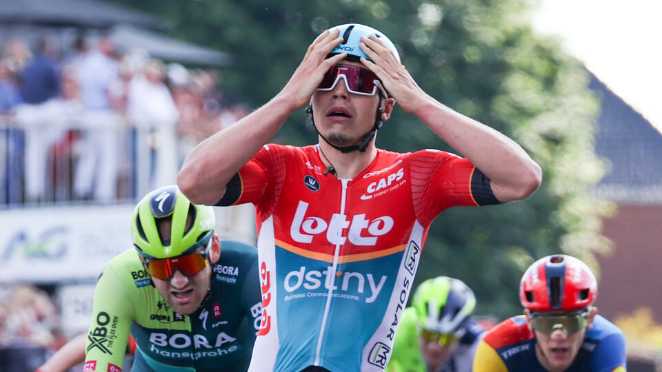 Arnaud De Lie kroonde zich gisteren tot Belgisch kampioen in Zottegem.