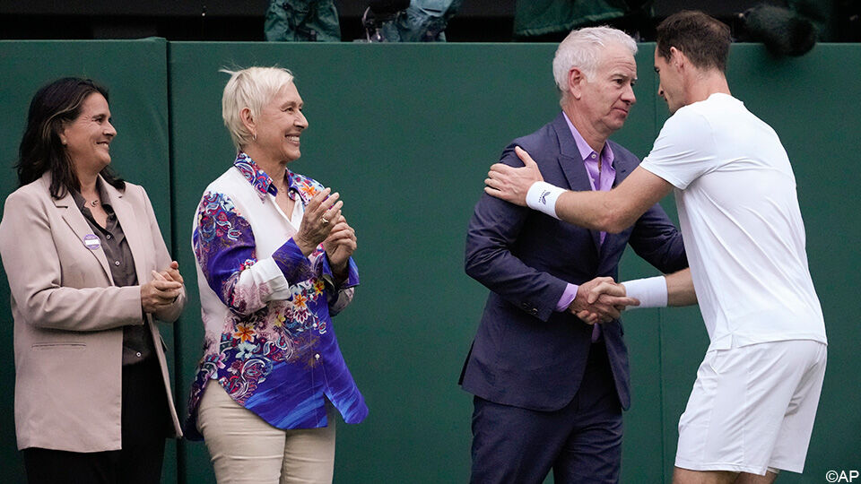 Conchita Martinez, Martina Navratilova, John McEnroe en Andy Murray