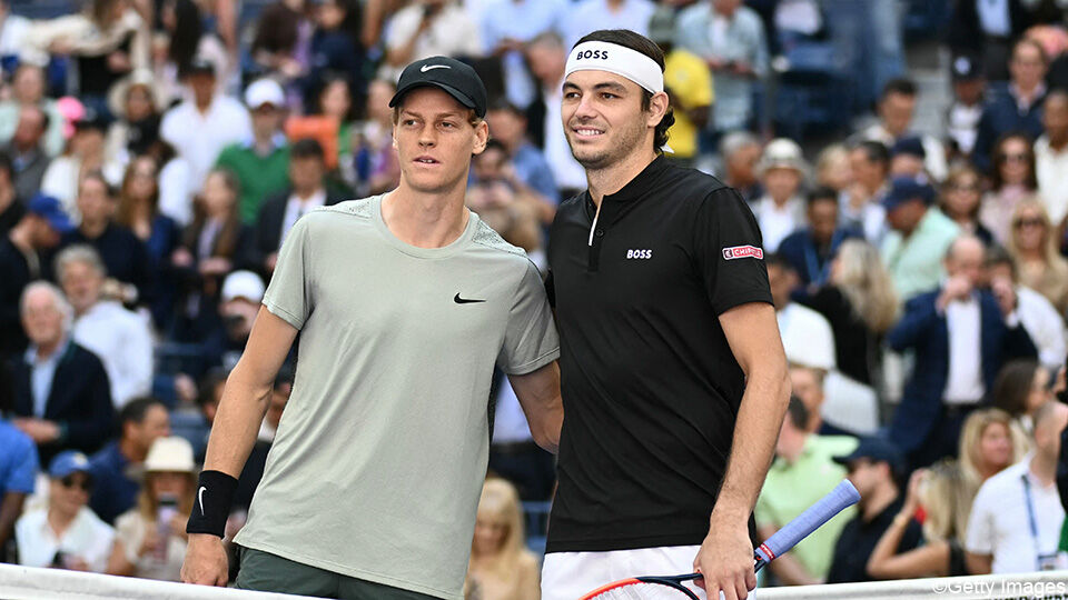 Jannik Sinner en Taylor Fritz