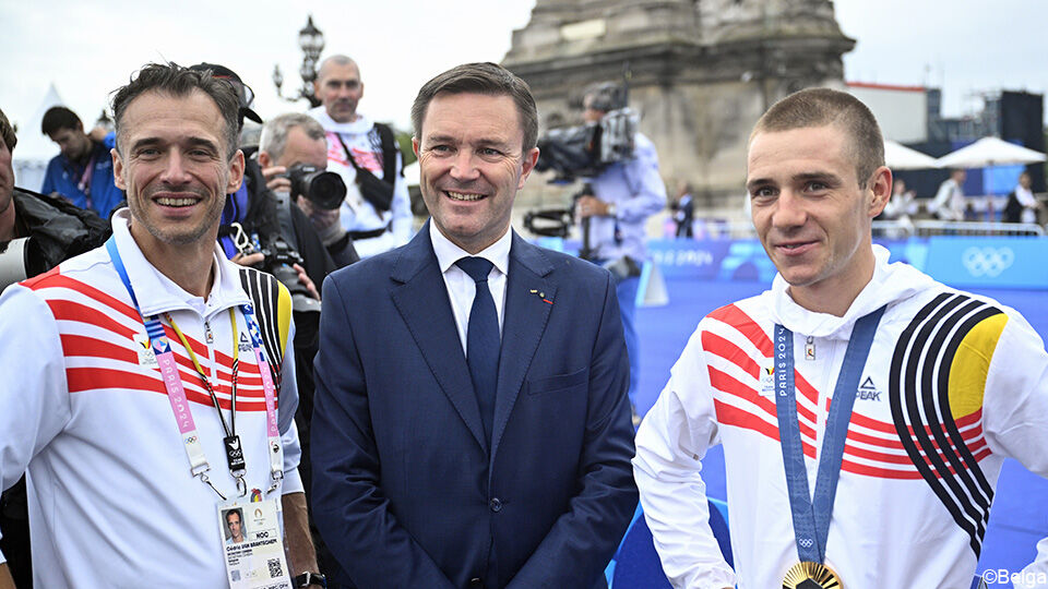 Cédric Van Branteghem, David Lappartient en Remco Evenepoel