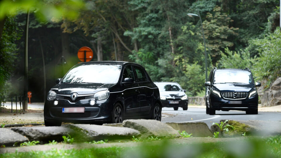 The missing man was discovered by a busy road.