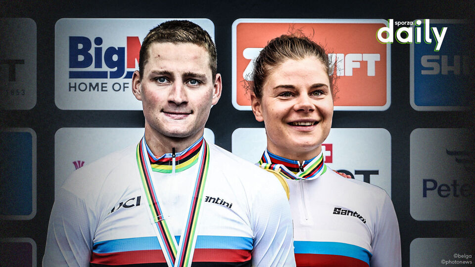 Mathieu van der Poel en Lotte Kopecky