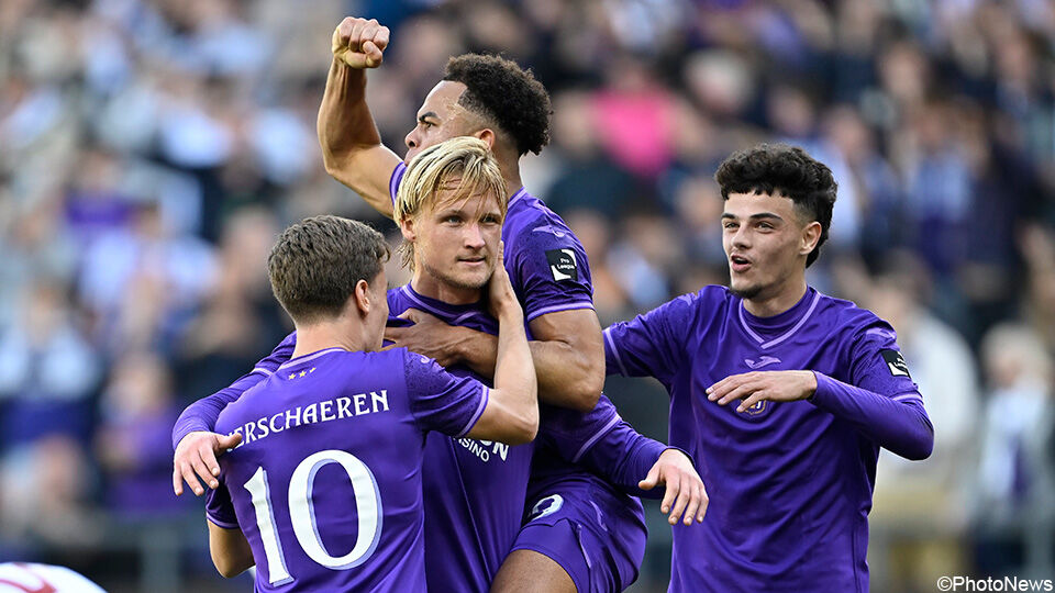 Anderlecht mocht drie keer juichen tegen Standard.