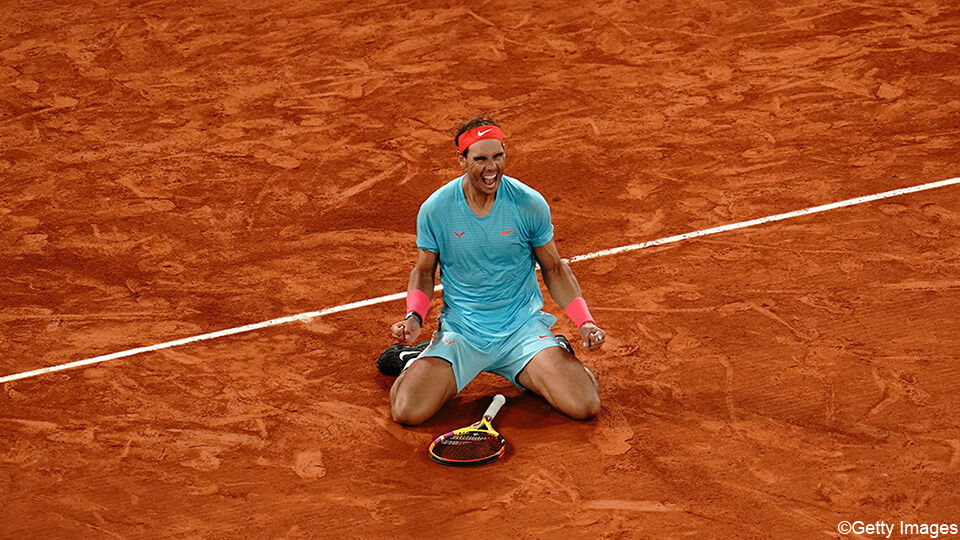 Een beeld zoals Rafael Nadal herinnerd zal worden: als heerser op Roland Garros.