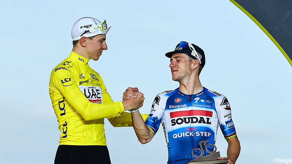 Tadej Pogacar en Remco Evenepoel