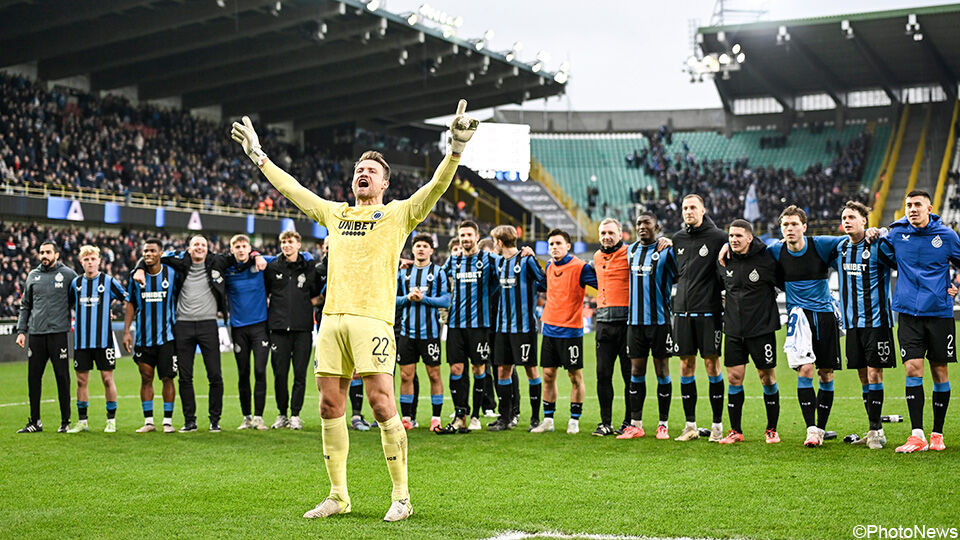 Mignolet stopte een strafschop, Mechele en Skov Olsen zorgden voor de Brugse doelpunten.