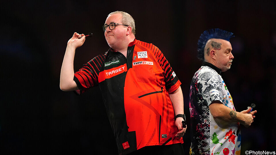 Stephen Bunting en Peter Wright.