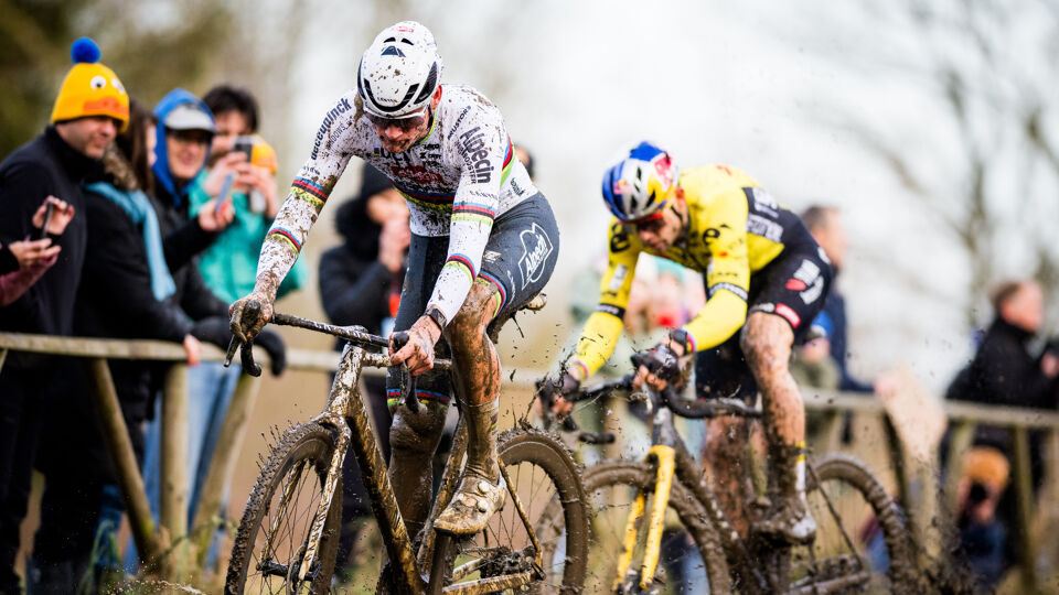 Mathieu van der Poel en Wout van Aert.