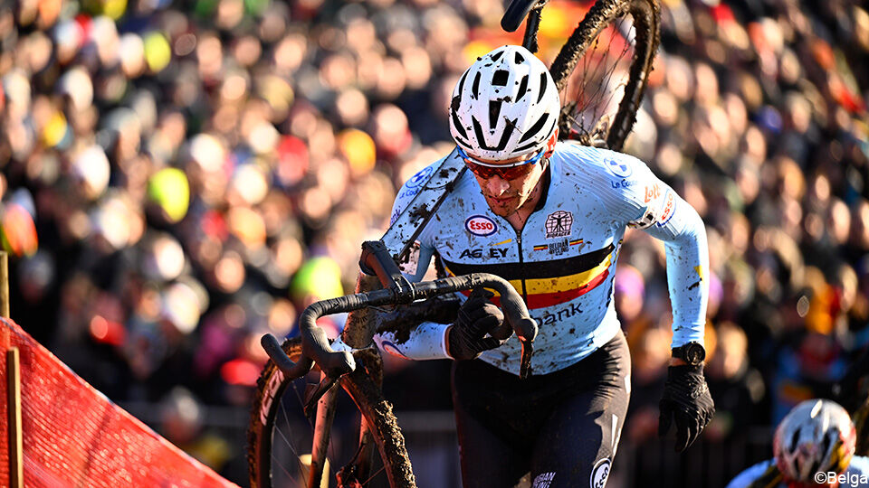 Toon Aerts in actie op het WK.