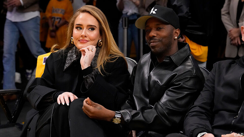 Adele met haar vriend, spelersmakelaar Rich Paul.