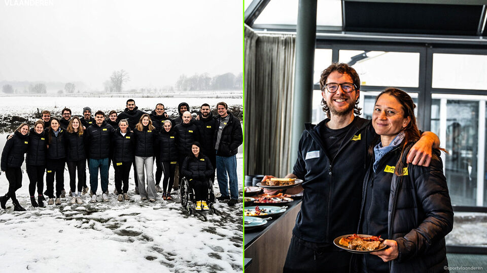 De atleten met een topsportcontract konden elkaar leren kennen op de teamdag van Sport Vlaanderen.